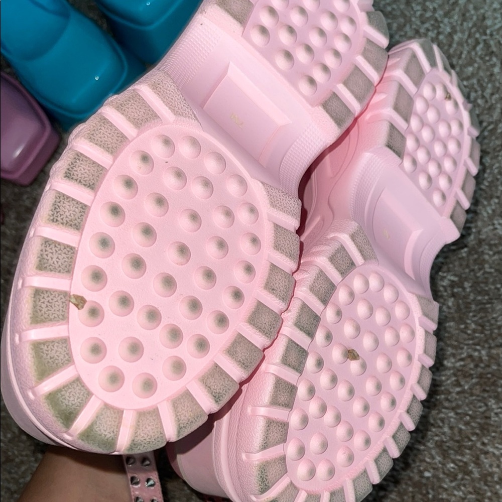 Used current mood Pink Platform Studded Women's Shoes - Picture 6 of 7